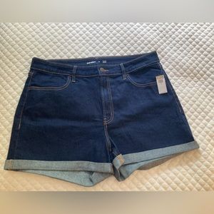 New old navy high waisted wow Jean shorts size 16